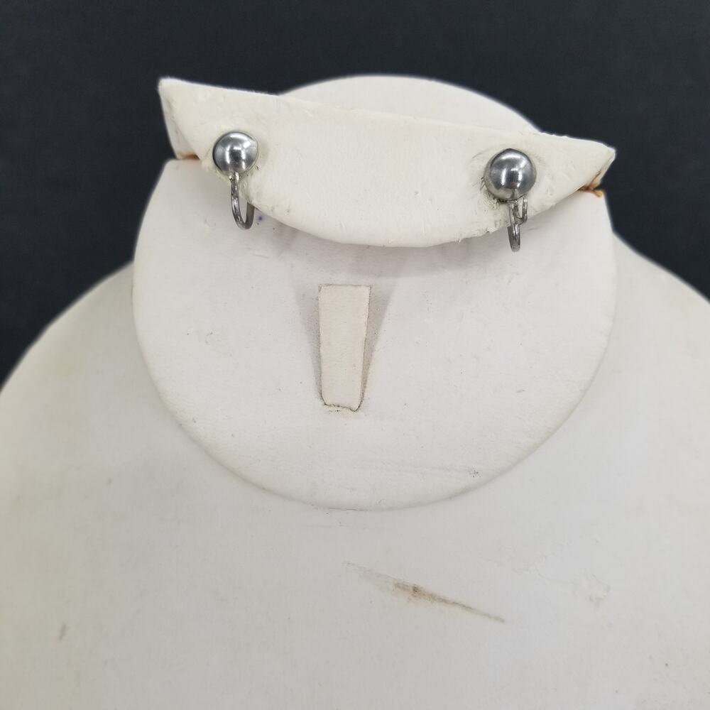 Vintage DIY Clip On Earring Posts for Charms Dangle Attachments Silver